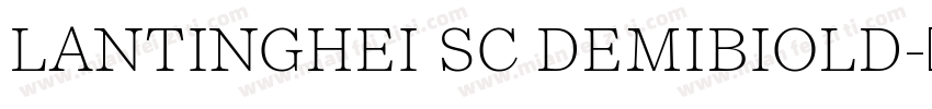 LANTINGHEI SC DEMIBIOLD字体转换